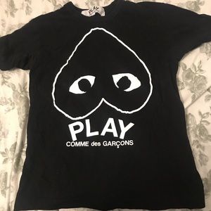 A CDG all black shirt